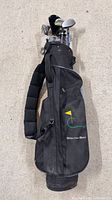Full view of South Bay junior golf bag loaded with clubs