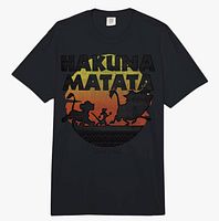 Front view of T-shirt showing Hakuna Matata graphic