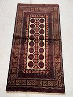 Full view of Baluchi wool rug