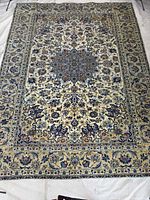 Full view of rug showing entire design and borders