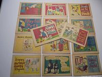 Group shot of 14 small illustrated children’s books