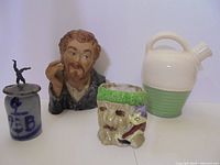group view of all four ceramic items