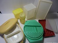 Group view of all seven Tupperware items