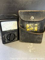 Multimeter front and leather case