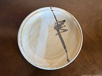 Top view showing full glaze pattern and brush design