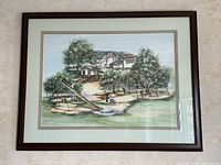 Framed print full view on wall