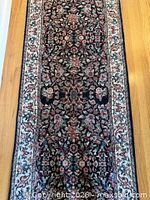 Close view of central section detailing floral motifs and colours