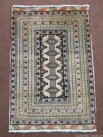 Full view of Torkaman rug