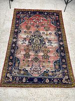 Full view of entire rug showing size, pattern and colours