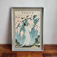 Frontal view of framed print showing artwork and frame