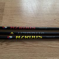 Three HZRDUS shafts showing graphics colors