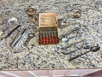 All items grouped on countertop for overview