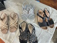Top view of all four pairs showing colors and styles