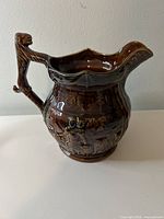 Full side view of brown relief pitcher