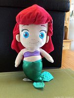 Front view of Ariel plush showing overall appearance