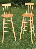Both bar stools full view