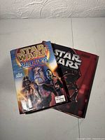 Front covers of both Star Wars books stacked