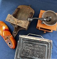 Group shot of all four vintage items