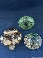 Jeannette clover dish, Godinger dish base and lid