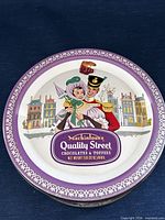 Top view showing lid graphics and brand details