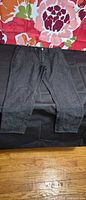 Full front view of charcoal Aiden Fit pants