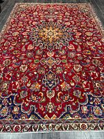Full view of rug showcasing overall design and colours