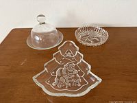 All three glass items on table