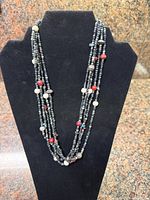 Full view of necklace on display form