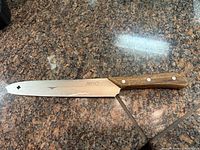 Knife full view showing blade and handle