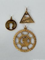 Front view of all three pendants together