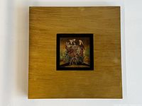 Front view of framed painting showing full piece