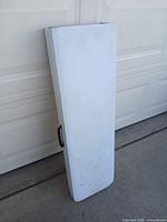 table folded for storage