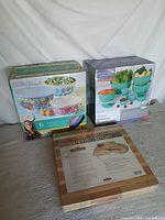 Group shot of all three boxed kitchen items