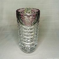 Front view showing full height, clear body, colored rim