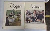 Front covers of Degas and Manet folios