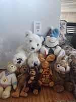 Group shot of all seven plush toys