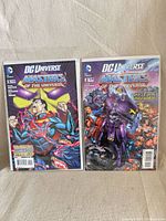 Both bagged comics side by side showing front covers