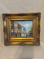 Full view of framed painting