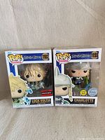 Both Funko Pop boxes front view