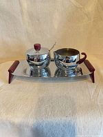 Full view of set on tray