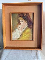 full view of framed lithograph print