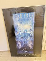 Front view of framed Star Trek 25th Anniversary poster
