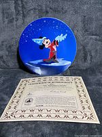 Front view of plate and certificate