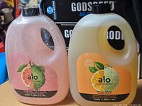 Both Alo Fruits & Passion hand soap refills, front view