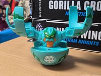 Front view of open DEKA Bakugan showing Ventus Fear Ripper form