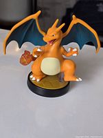 Front view Charizard Amiibo on base