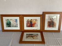 All four framed Dali season prints