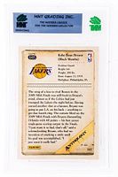 Back of MNT slab showing card reverse and certification number