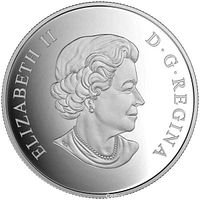 Obverse of coin with Queen Elizabeth II effigy