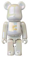 Front view of Bearbrick Series 42 Basic Letter "E" 100% figure